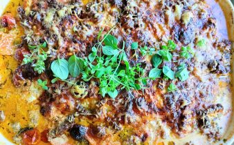 Bataattilasagne karitsan jauhelihalla